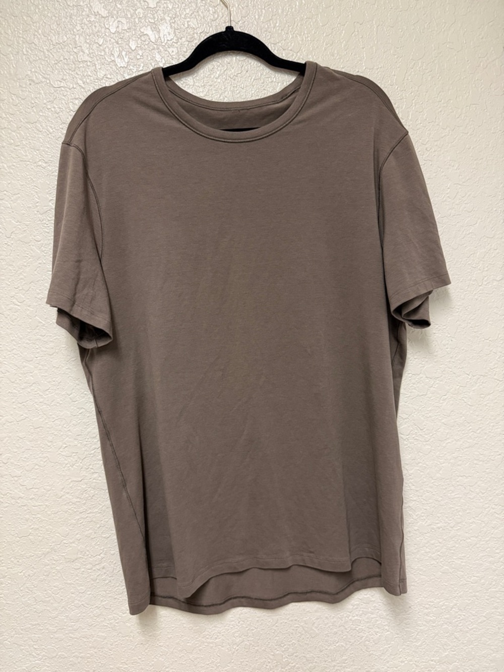 🍋 LULULEMON ATHLETICA Men's Crew Tee - Taupe Brown Estimated Large